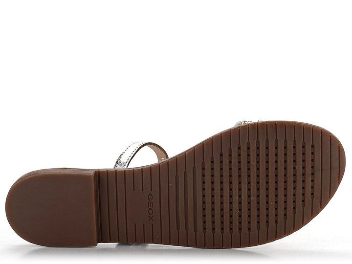Geox páskové dámské pantofle Sozy Plus Silver D45DQA0N6EWC1007