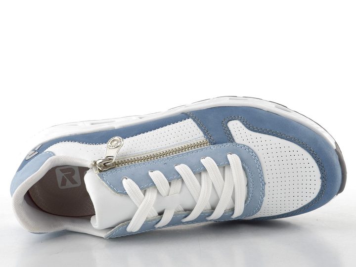 Rieker Sport tenisky na platformě modro-bílé N5204-12