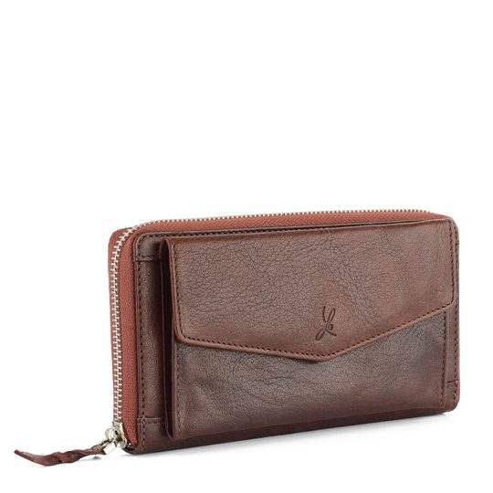 Lagen peněženka s kapsou na mobil hnědá LN/55594/M2