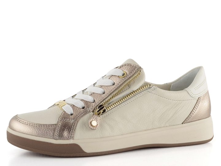 Ara dámské tenisky se zipem Rom Sand/Cream/Weiss 12-34432-63