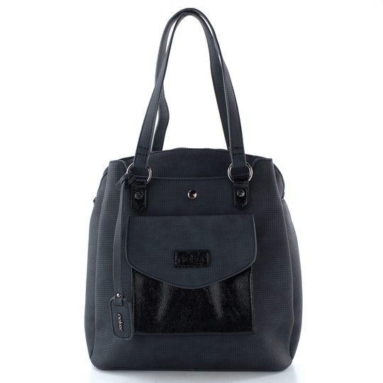 Rieker kabelka - batoh modro-černý H1036-14