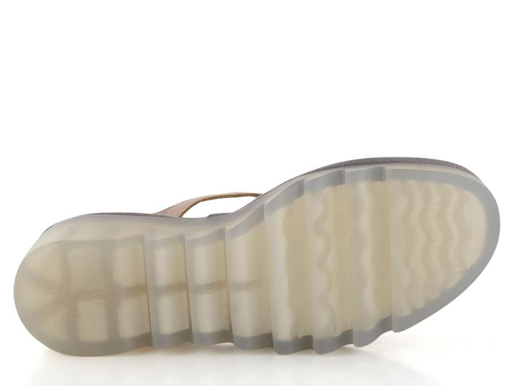 Fly London metalické lodičky na klínu sahara P501305027