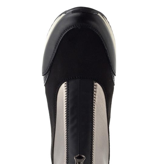 Remonte nazúvacia členková obuv čierna/strieborná D0T78-03