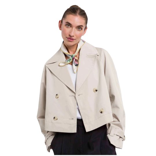 Fraas hedvábný šátek s károvaným vzorem honest white 612008-021