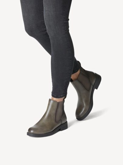 Tamaris šedá chelsea členková obuv Stone 1-25312-29