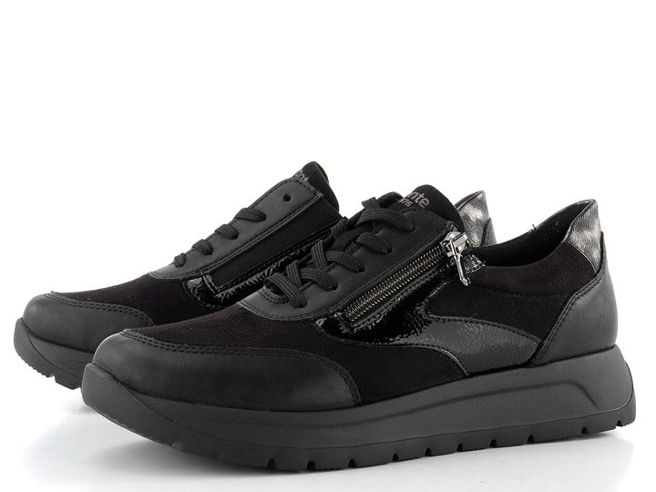 Remonte černé tenisky se zipem D2V02-03