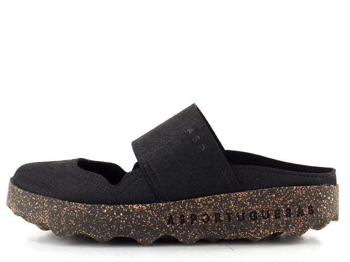 Asportuguesas pantofle s plnou špičkou Cana L black P018176013