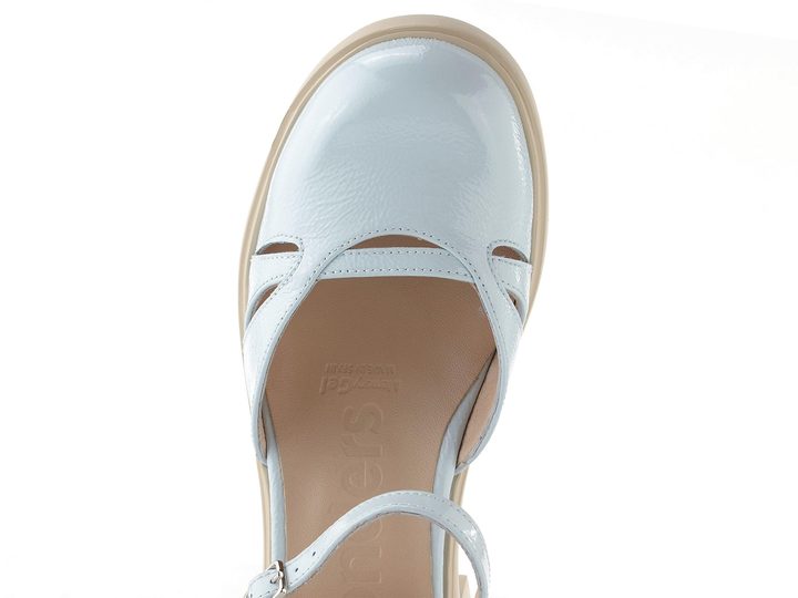 Wonders lakované lodičky s volnou patou a širokým podpatkem aura E-7131