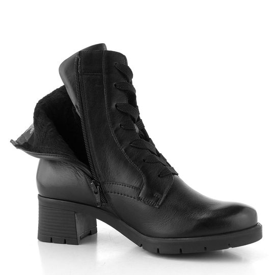 Ara dámský šněrovací kotník na podpatku Prag Black 12-59214-01