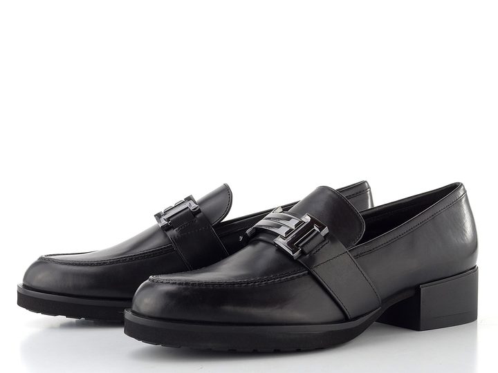 Högl polobotky na podpatku černé 0-102610-0100