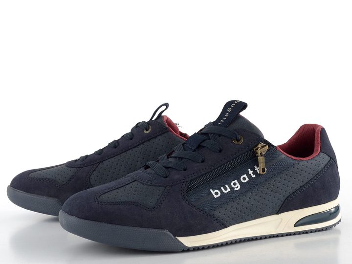 Bugatti modré pánské tenisky se zipem 321-A3811-5500