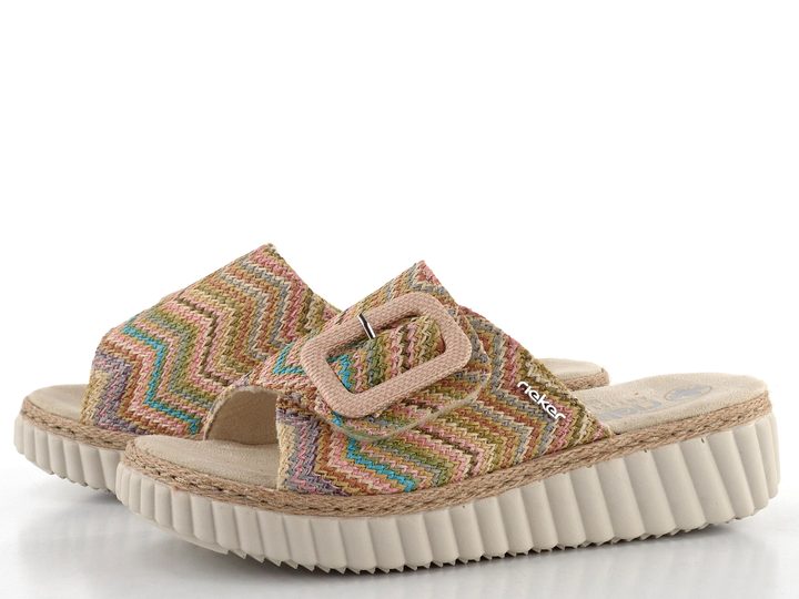 Rieker pantofle na klínku Pastell 69253-91