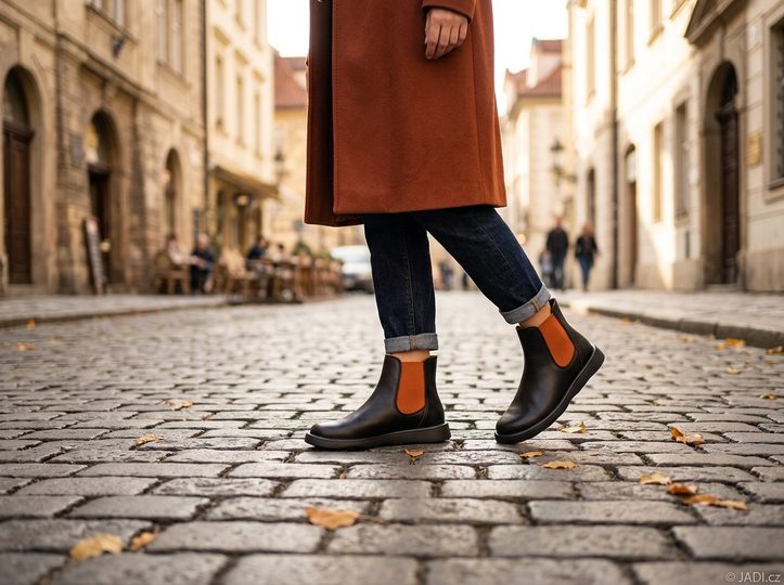 Fly London chelsea kotník black/red TICH099FLY