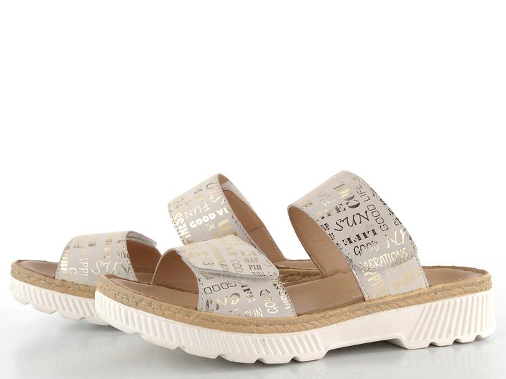 Ara dámské pantofle Capri Cream 12-39107-09