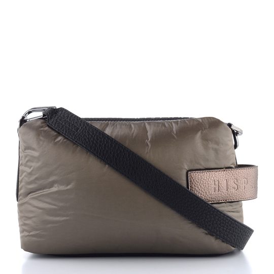 Hispanitas nylonová kabelka s dvoma popruhmi topo/black BI254151