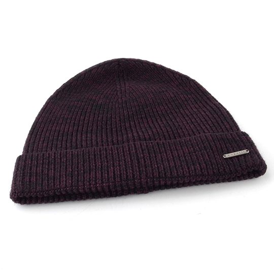 Bugatti dárková sada vlněné čepice a šály v krabičce vínová 630214-390