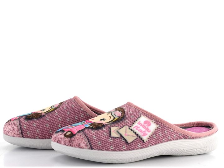 Inblu domácí pantofle s plnou špičkou a obrázkem Rosa EC000092