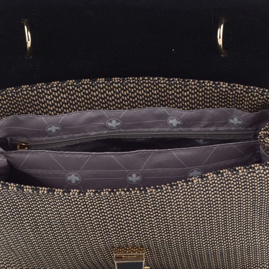 Rieker klopnová kabelka do ruky Schwarz-Natur H1606-92