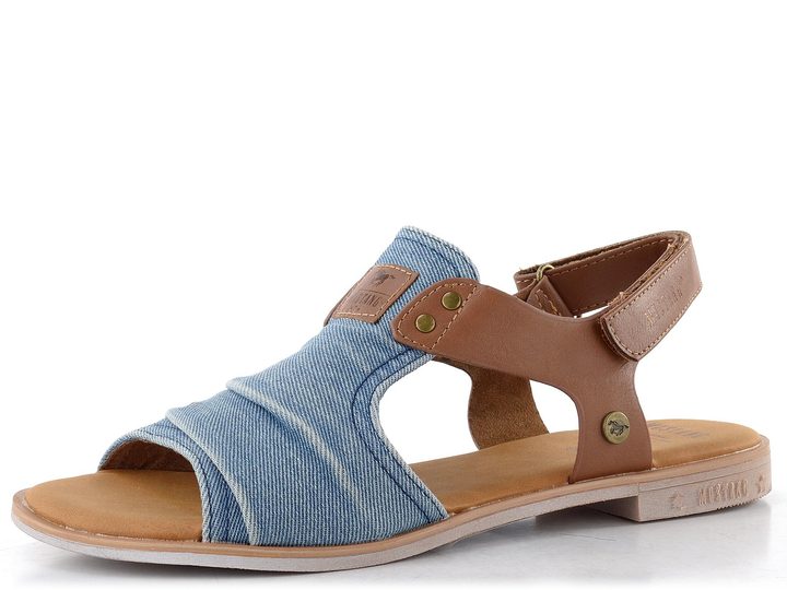 Mustang sandály s plným nártem denim 26M0072008