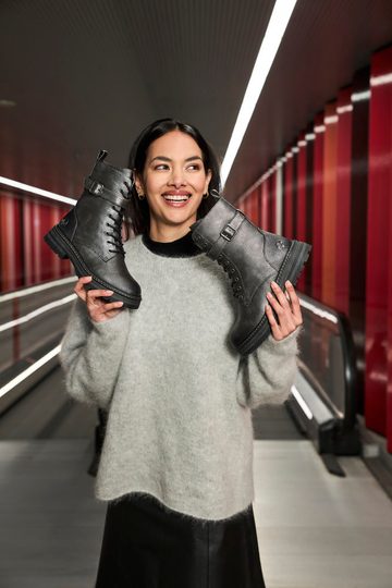 Rieker šněrovací kotník altsilber 93024-90