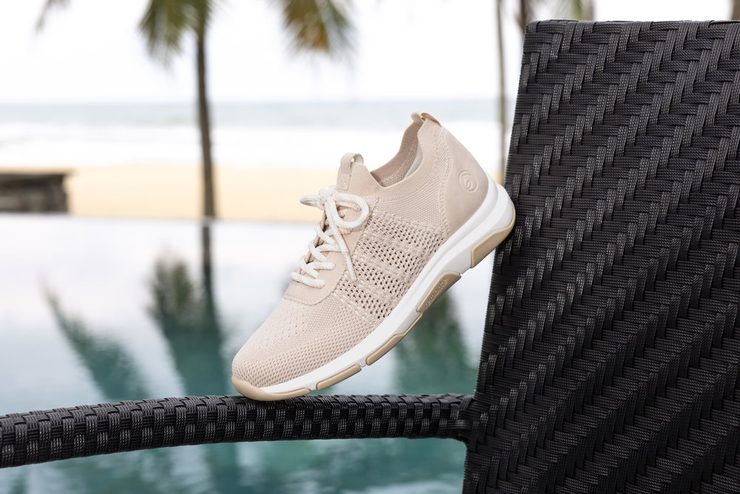 Remonte ružové úpletové tenisky D1S05-31