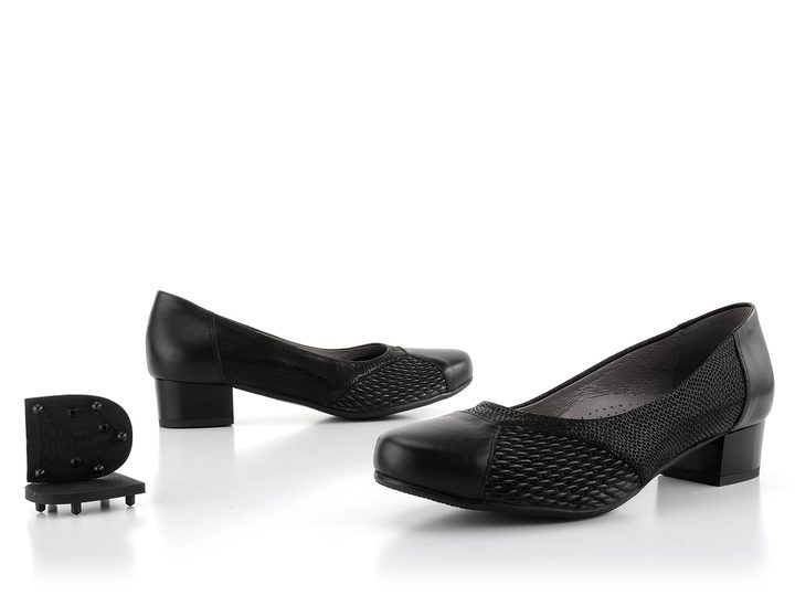 Barton lodičky s pružinkami na kĺbikoch čierne 2172