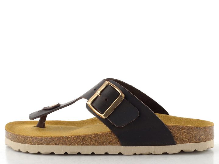 BIO Life pantofle/žabky tmavě hnědé 1892.246 Como/917