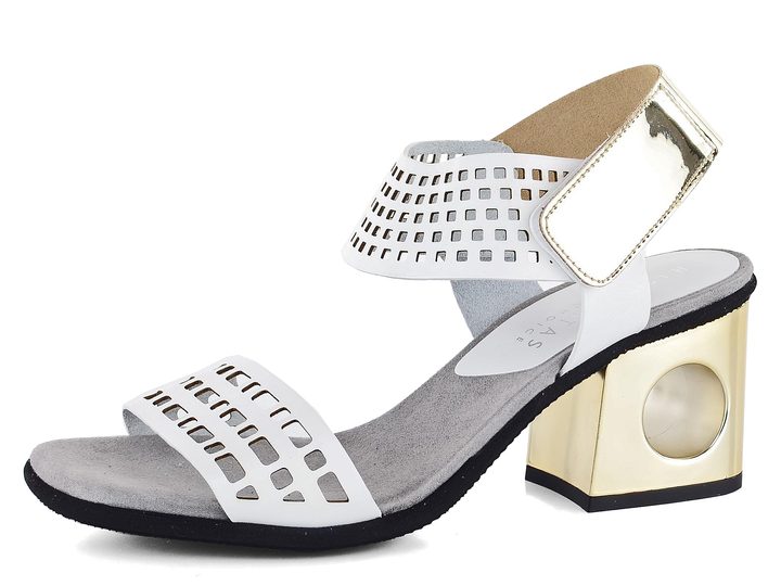 Hispanitas sandále biele/platinové Lara MHV98749