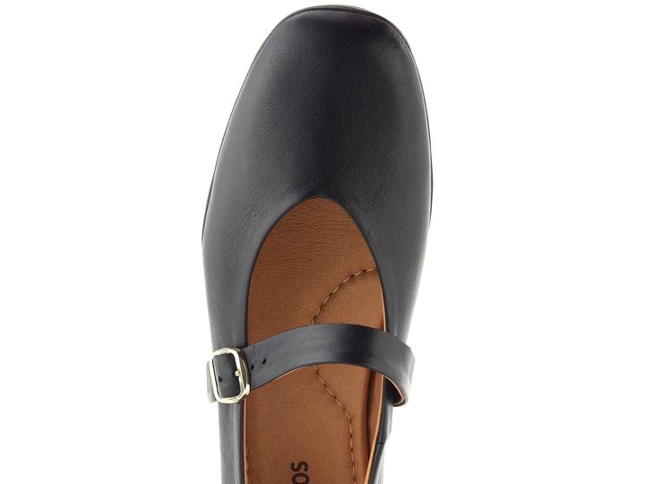 Pikolinos kožené lodičky s nártovým páskem Ubeda black HAW2N-5592CO