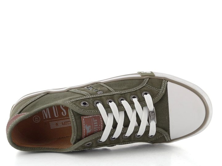 Mustang pánské plátěné tenisky khaki 26M0151005