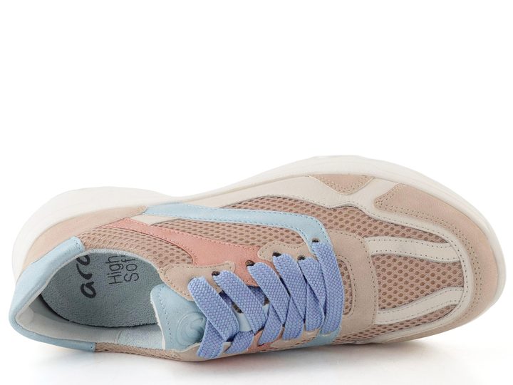 Ara dámské širší tenisky Boston shell/cream/cielo/apricot 12-25804-05