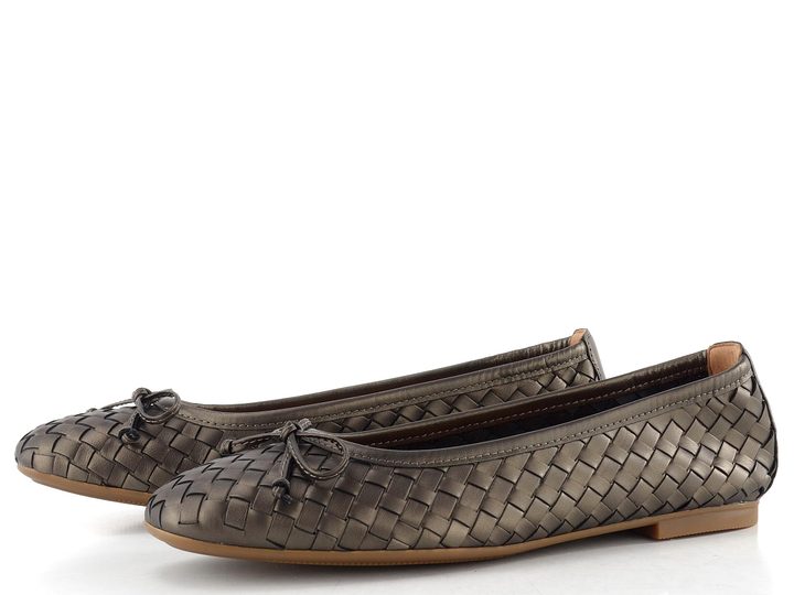 Gabor proplétané metalické baleríny smog 84.145.68