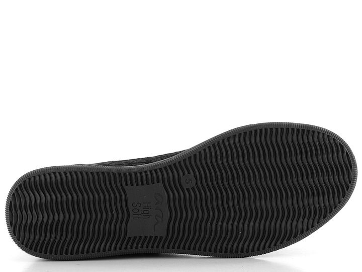 Ara dámske poltopánky so zipsom Rom Schwarz 12-34432-97