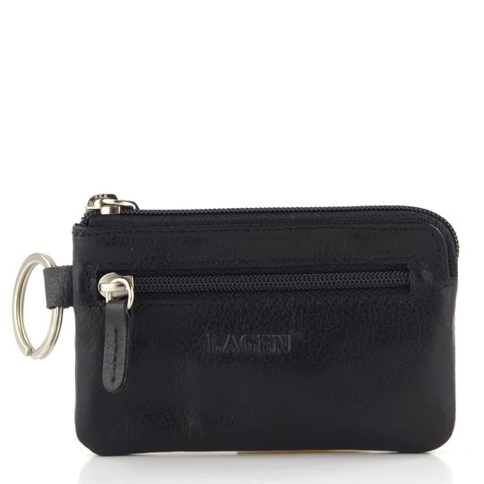 Klíčenka kožená černá LM-187