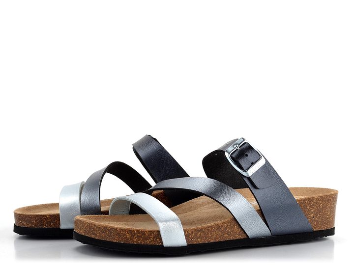 Ara dámské pantofle Bali Silber/Anthrazit 15-17212-10