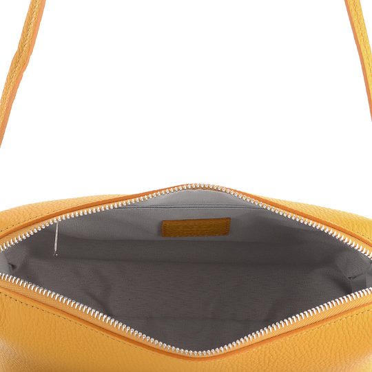 Elega crossbody malá žlutá/stříbrné kování 69287