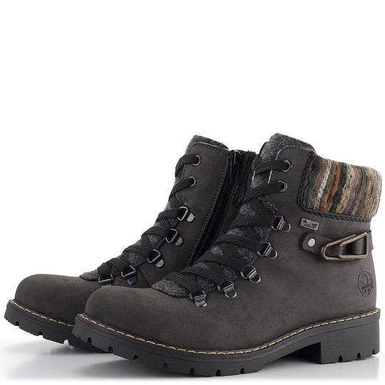 Rieker členková obuv s nápletom a membránou šedá Y9131-45