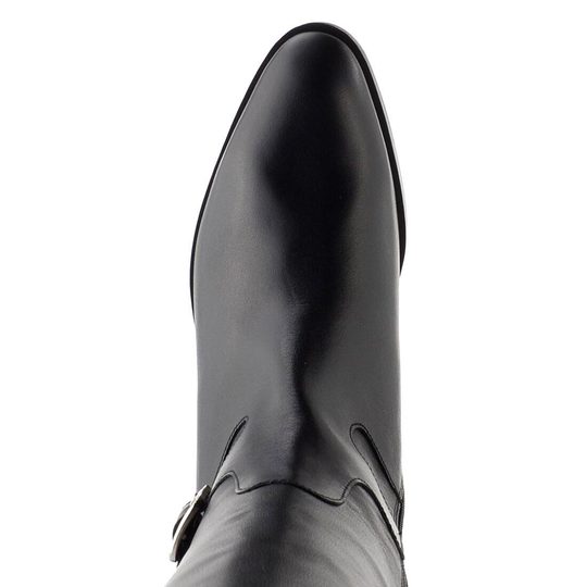 Wonders hladké kozačky negro D-1802