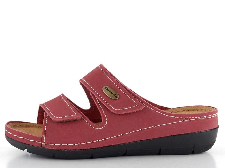 Tamaris fuzbetové pantofle Red 1-27510-41