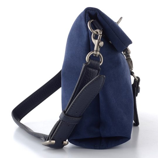 Hispanitas kabelka z recyklované kůže navy blue BI264948