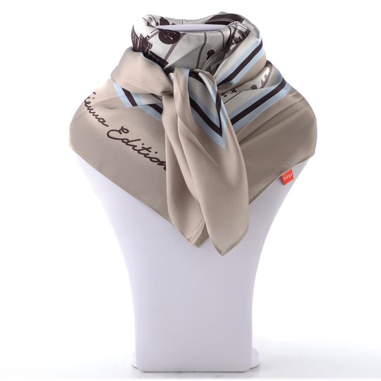Högl hedvábný šátek chocplum multi 2-152015-2199