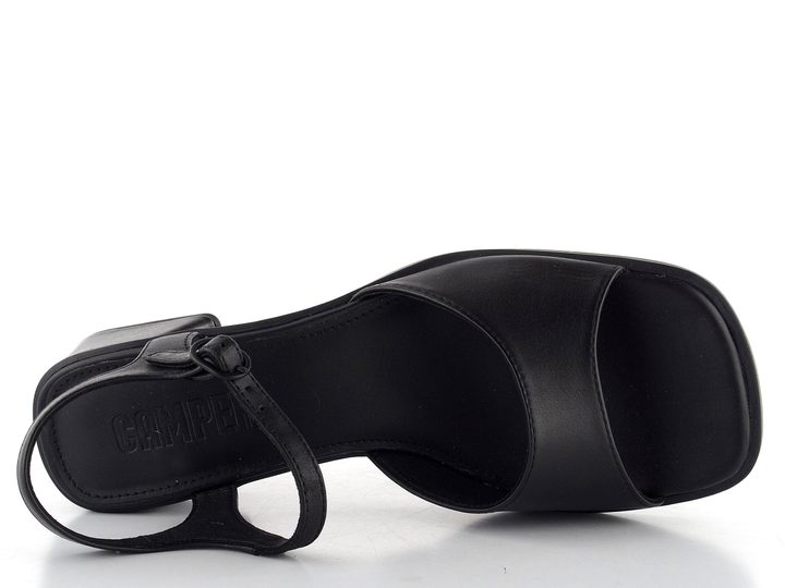 Camper sandály na podpatku černé K201734-001