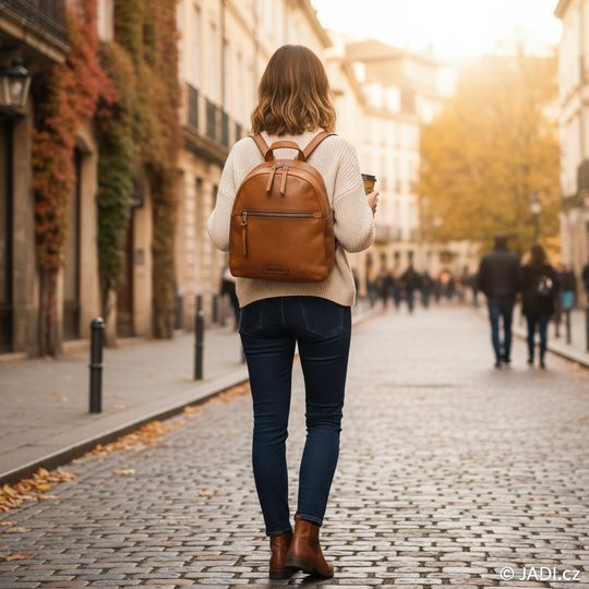 Pikolinos kožený batoh Durango brandy WHA-777