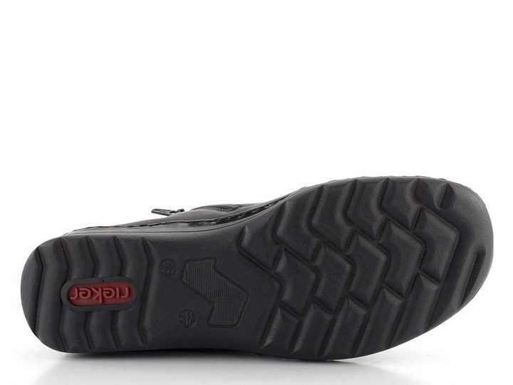 Rieker šnurovacia členková obuv čierna 48922-00