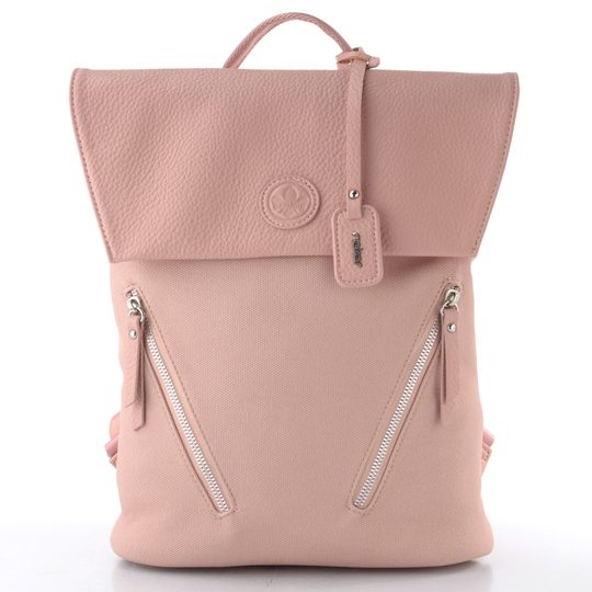 Rieker ružový batoh s klopou H1318-31