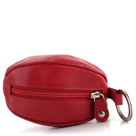 Kožená klíčenka/pouzdro červená LM-4284