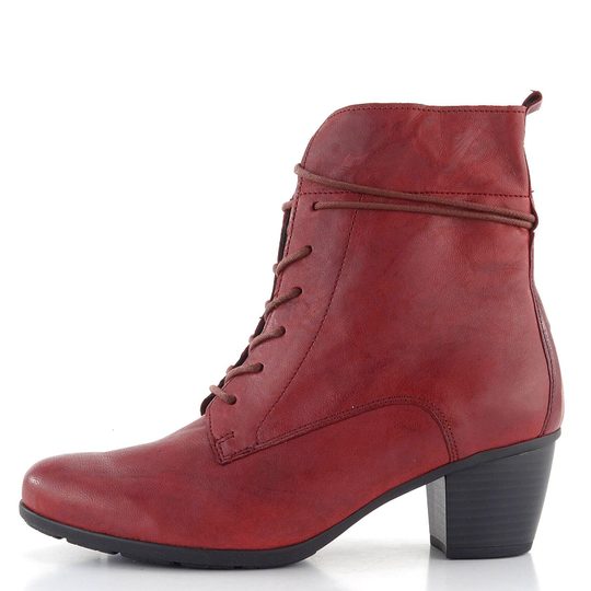 Gabor šněrovací kotník na podpatku červený 55.521.55