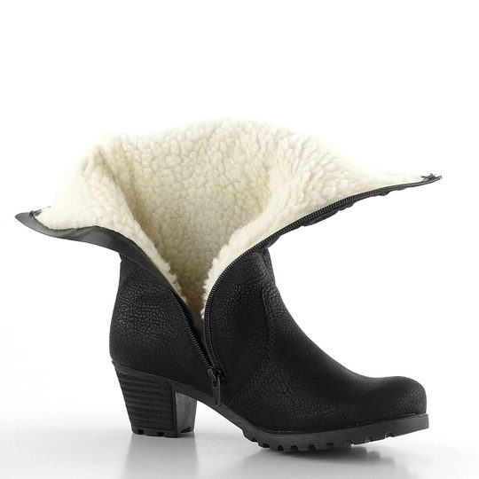 Rieker zateplené variabilné poločižmy čierne Y8053-00