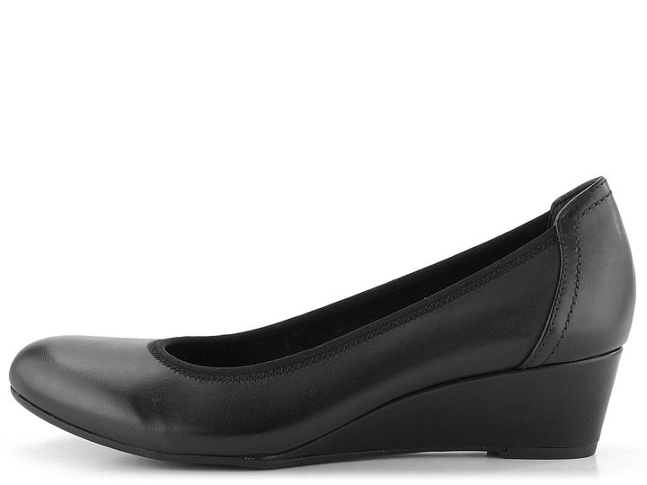 Tamaris lodičky na klínu Black 1-22320-41