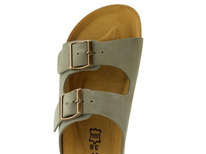 BIO Life pantofle fuzbetové zelené 0014.2985 Lena/924